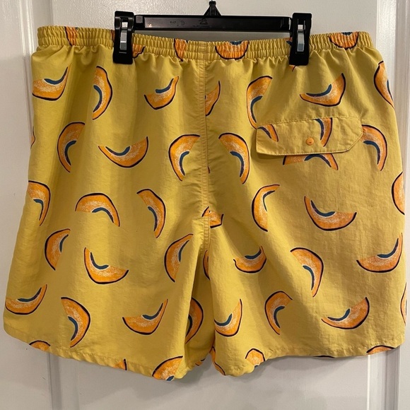 Patagonia Men's Baggies Longs 7” Shorts Melons Surfboard Yellow XL - Picture 2 of 11